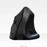 zelotes Souris sans Fil Rechargeable,Souris Ergonomique Verticale avec Récepteur USB,2400DPI,6 Boutons,LED Optique Wireless Mouse pour PC,Mac,Ordinateur Portable,Noir
